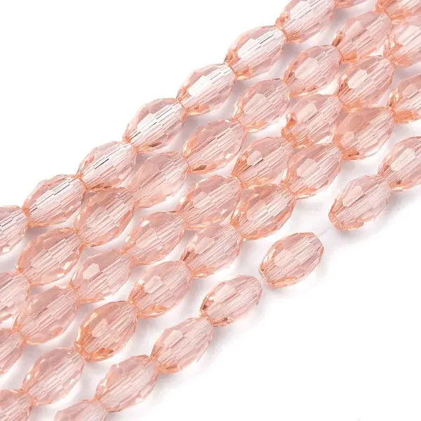 Faceted Glass Beads Strands