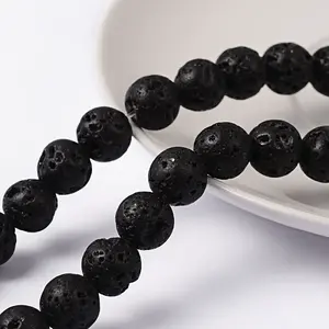 Natural Lava Rock Beads Strands