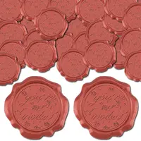 50Pcs Adhesive Wax Seal Stickers