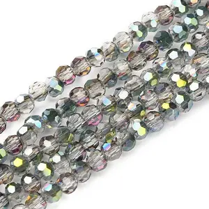 Electroplate Glass Beads Strands