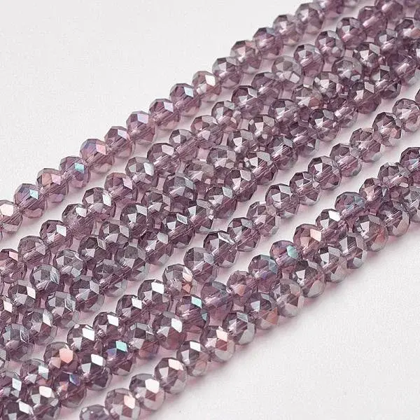 Electroplate Glass Beads Strands