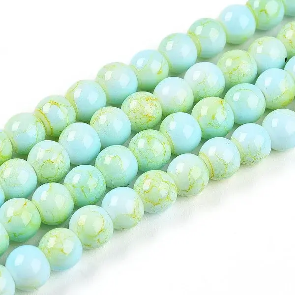 Baking Painted Glass Beads Strands