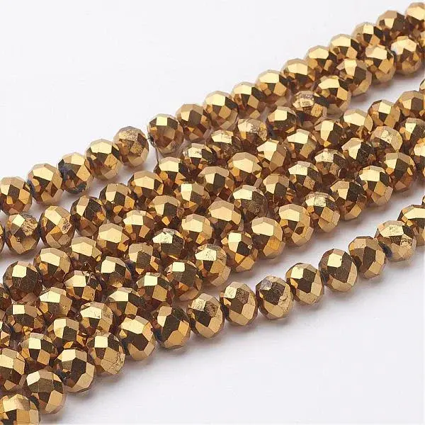 Electroplate Glass Beads Strands