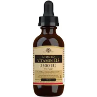 Solgar Liquid Vitamin D3 2500 IU kapky pro podporu imunitního systému a normální stav zubů 59 ml