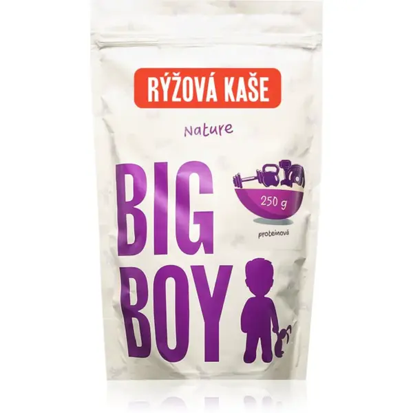 Big Boy Rýžová proteinová kaše Eko varianta rýžová kaše s proteinem příchuť Natural 250 g