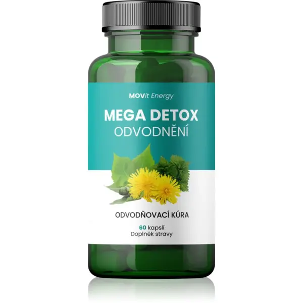 Movit Energy Mega Detox Odvodnění kapsle pro podporu funkce ledvin a močového měchýře 60 cps