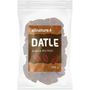 Allnature Datle vypeckované sušené ovoce 500 g