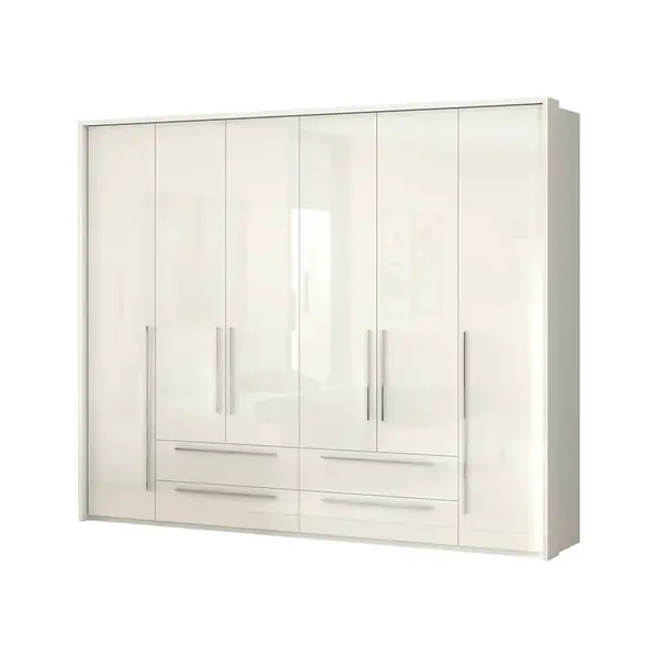 Šestidveřová skříň tiana-béžová - p6a/pn s rámem