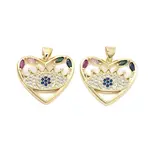 Brass Pave Cubic Zirconia Pendants