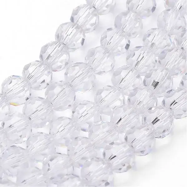 Transparent Glass Bead Strands