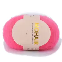 Wool Fibre Yarn for Knitting Soft Mohair Knit Long Wool Yarn DIY Scarf Crochet Thread Supplies