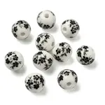 Handmade Printed Porcelain Round Beads