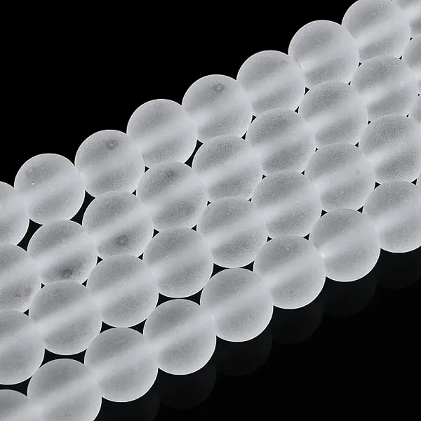 Transparent Glass Beads Strands
