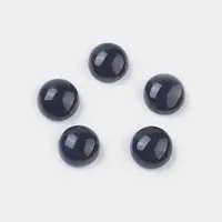 Natural Dyed & Heated Black Agate Cabochons