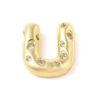 Brass Micro Pave Clear Cubic Zirconia Pendant