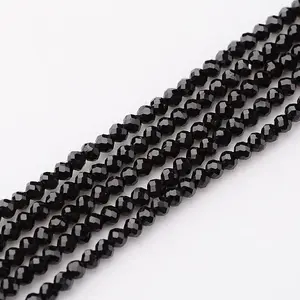 Natural Black Spinel Beads Strands