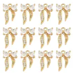 10Pcs Brass Cubic Zirconia Charms