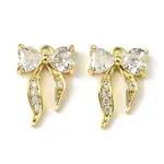 Brass Micro Pave Cubic Zirconia Charms