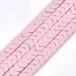 Spray Painted Non-magnetic Synthetic Hematite Beads Strands