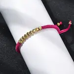 Polyester Cord Braided Bead Bracelets for Women