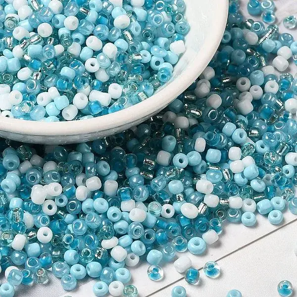 Opaque & Transparent Inside Colours Glass Seed Beads