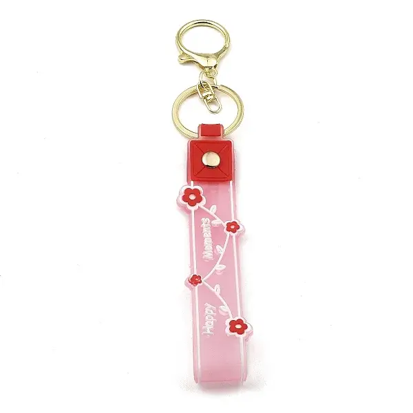 Flower PVC Rope Keychains