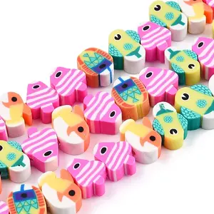 Handmade Polymer Clay Beads Strands