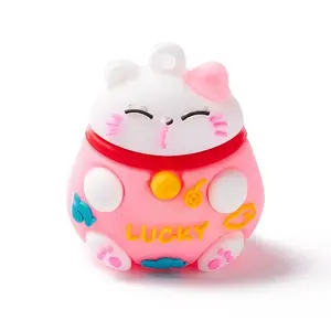 PVC Cartoon Lucky Cat Doll Pendants