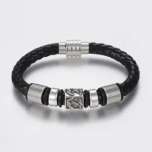 Braided Leather Cord Bracelets