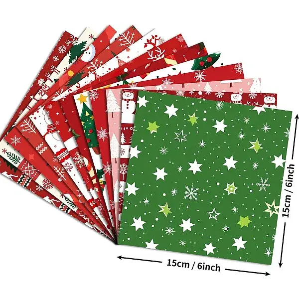 Christmas Pattern Scrapbooking Paper Pads Set