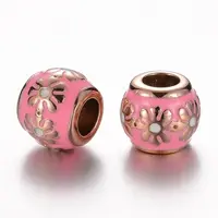 304 Stainless Steel Enamel European Beads