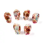 Spray Painted Resin Beads Strands