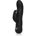 EasyToys Mad Rabbit Black vibrátor se stimulátorem klitorisu 17 cm