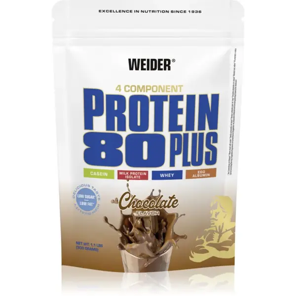 Weider Protein 80 Plus srvátkový proteín s aminokyselinami príchuť Chocolate 500 g