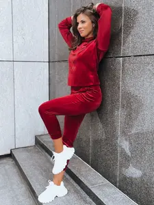 Dámsky župan zo žíníkov Vogue Velour Farba bordová DSTREET