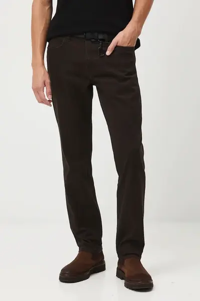 Kalhoty Medicine pánské, hnědá barva