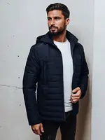 Pánska prešívaná bunda s kapucňou