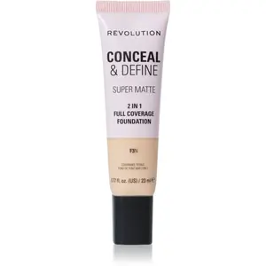 Revolution Conceal & Define matující make-up odstín F3N 23 ml