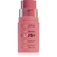 Revolution Fast Base tónovací balzám na rty a tváře odstín Blush 14 g