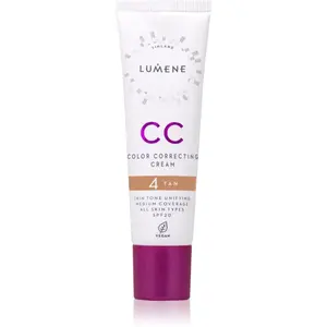 Lumene CC Color Correcting Cream CC krém pro jednotný tón pleti SPF 20 odstín 4 Tan (Neutral) 30 ml