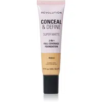 Makeup Revolution Conceal & Define matující make-up odstín F8.5NW 23 ml