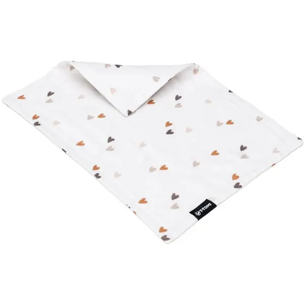 T-TOMI BIO Muslin Diaper Under the Head mušelínová plena pod hlavičku Love 30 x 40 cm 1 ks