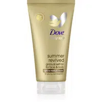 Dove Summer Revived samoopalovací mléko na obličej a tělo odstín LIght to Medium 75 ml