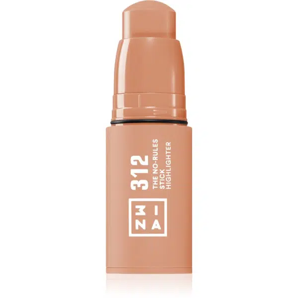 3INA The No-Rules Stick multifunkční tužka na oči, rty a tváře odstín Highlighter 312 - Translucent rose gold 5 g