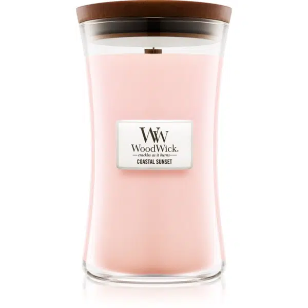 Woodwick Coastal Sunset vonná svíčka s dřevěným knotem 609.5 g