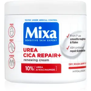 Mixa Urea Cica Repair+ regenerační tělový krém pro velmi suchou pokožku 400 ml