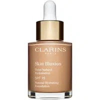 Clarins Skin Illusion Natural Hydrating Foundation rozjasňující hydratační make-up SPF 15 odstín 108,5W Cashew 30 ml