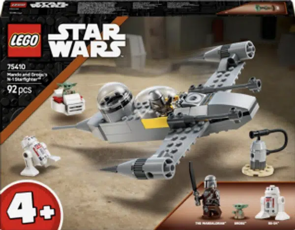 Mando, Grogu a stíhačka N-1 Starfighter™ - Star Wars (75410)