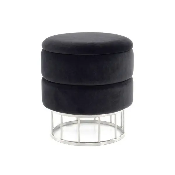 TABURET, kov, plast, textil, kompozitní dřevo,