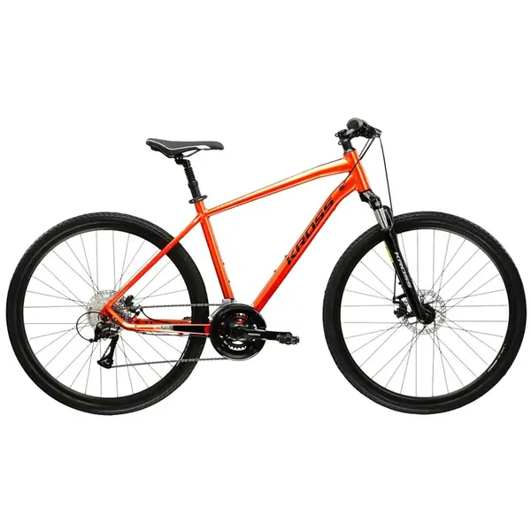 Pánské crossové kolo Kross EVADO 3.0 28" Gen 007 L (21", 178-190 cm) oranžová/černá/lesk